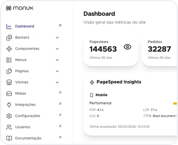 Print da tela de edição visual